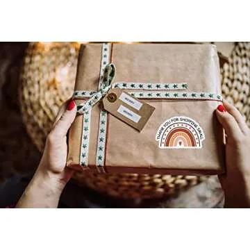 Calyders 500 PCS Cute Small Business Thank You Stickers - Funny Thank You for Shopping Small Business Stickers for Online Retailers