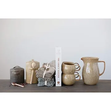 Creative Co-Op Mustard Spoon Canister for Your Kitchen