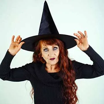 Tatuo Halloween Witch Costumes - 4 Pack Black Hats