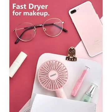 HonHey Mini Handheld Fan - Rechargeable & Adjustable Speed