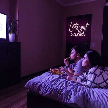 Let's Get Naked Neon Sign Dimmable LED Wall Light