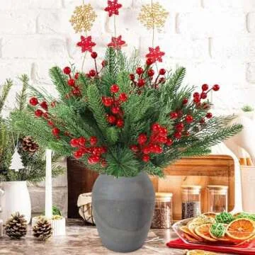 Decorative Wood Vase for Decor - Dried Flower Vase for Home Boho Modern Rustic Wood Decor Accents Mi...