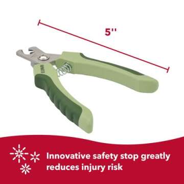 Coastal Pet Safari Professional Dog Nail Trimmer - Nail Clippers & Supplies for Grooming - Dog Claw Care for Small & Large Pets - Standard, 5" x 1.5"