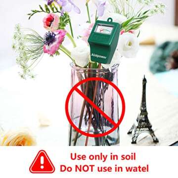 Alotpower Soil Moisture Sensor Meter,Hygrometer Moisture Sensor for Garden, Farm, Lawn Plants Indoor & Outdoor(No Battery Needed)