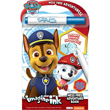 PAW Patrol 16 Page Imagine Ink Mess Free Coloring Game Book with 1 Mess Free Marker