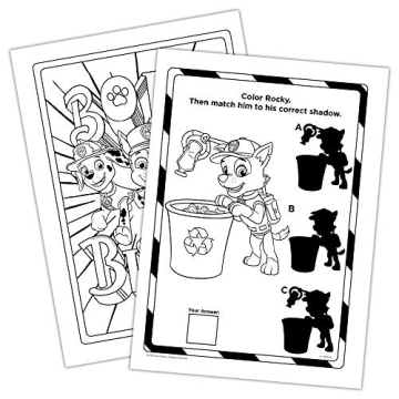 PAW Patrol 16 Page Mess Free Coloring Game Book
