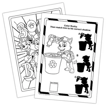 PAW Patrol 16 Page Mess Free Coloring Game Book