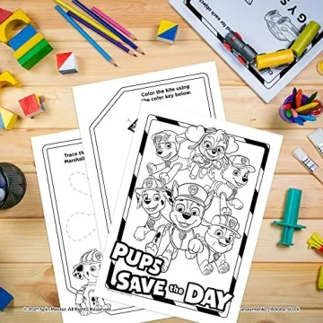 PAW Patrol 16 Page Mess Free Coloring Game Book