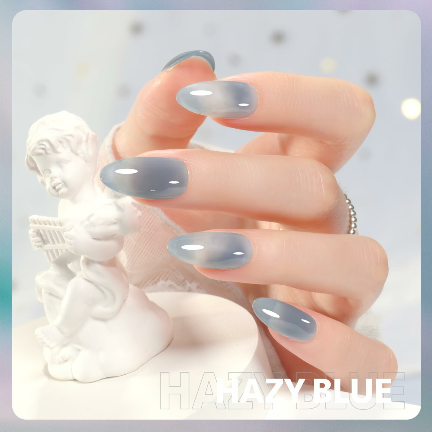 GAOY 16ml Jelly Blue Gel Nail Polish for Nail Art