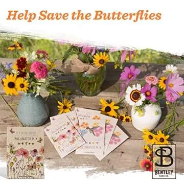Bentley Pollinator Mix - Eco-Friendly Butterfly Seed Packets