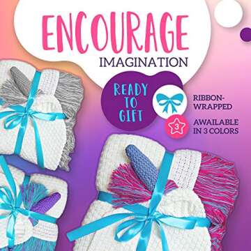 Unicorn Blanket for Women, Teens - Girls Wearable Hooded Blanket for Big Kids, Teens, & Adult Unicorn Gifts, Pink Purple with Purple Unicorn Horn - Throw Blanket with Hood