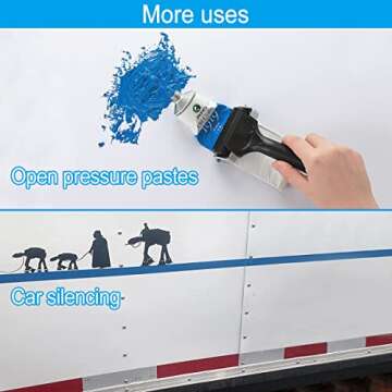 Rubber Roller, Ideal for Anti Skid Tape Construction Tools, Print, Ink and Stamping Tools (4-Inch, Black)