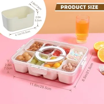Versatile NOIRUC-CZ Snackle Box for Travel & Picnics