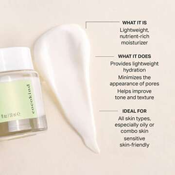 Cocokind Texture Smoothing Cream, Face Moisturizer with Squalane, Celery Seed and Cucumber, Face Lotion Moisturizer Face, Hydrating Face Cream