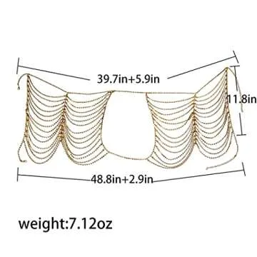 Gold Layered Body Chain for Women | Stylish Beach Jewelry