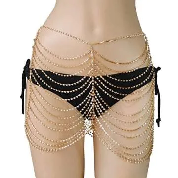 Gold Layered Body Chain for Women | Stylish Beach Jewelry