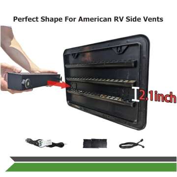 TITAN 12V DC RV Fridge Ventilation Cooling Fan - Ideal for American RVs