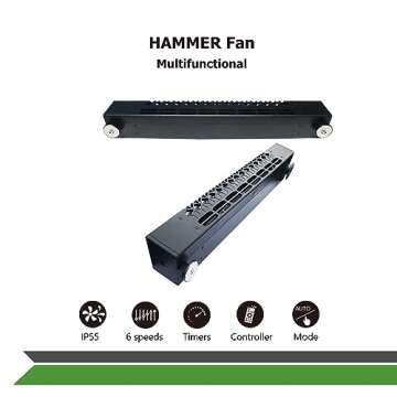 TITAN 12V DC RV Fridge Ventilation Fan for Efficient Cooling