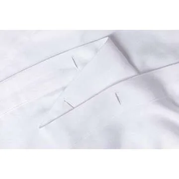 White Shower Curtain for Bathroom, Fabric Shower Curtains, 72x72 in, Farmhouse, Boho, White and Gray Striped Woven