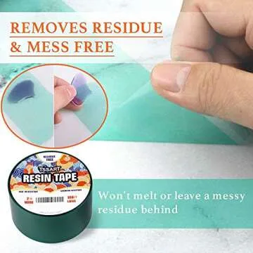 TSSART Resin Tape for Epoxy Resin Molding - Silicone Thermal Adhesive Tape, Oxidation and High Temperature Resistance Easy Peeling, Epoxy Release Tape - 2 inch Wide 108FT Long