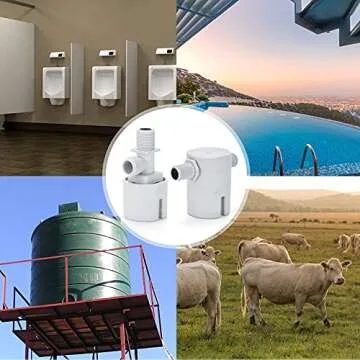 Awen 1/2 inch Float Valve, Water Level Control Box, Upgraded Version, Swimming Pools, Livestock Tanks, Aquariums (awen FloatValve 0.75)
