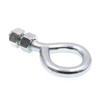 Prime-Line 9066782 Eye Bolts With Nuts, 3/8 In.-16 X 2-1/2 In., Zinc Plated Steel (20 Pack)