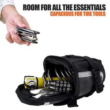 BV Bicycle Saddle Bag - Durable, Compact, and Secure