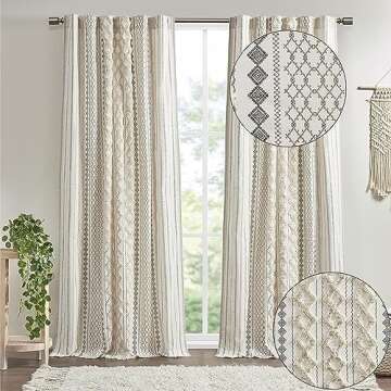 Stylish INK+IVY Imani Curtain with Geometric Design