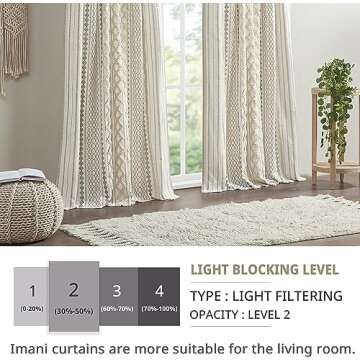 Stylish INK+IVY Imani Curtain with Geometric Design