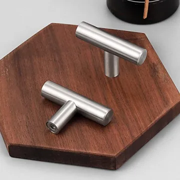 Probrico Satin Nickel Euro Style Round Cabinet Knobs