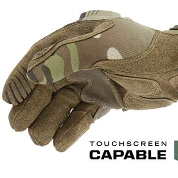Mechanix Wear: M-Pact Tactical Gloves with Secure Fit, Touchscreen Capable Safety Gloves for Men, Wo...
