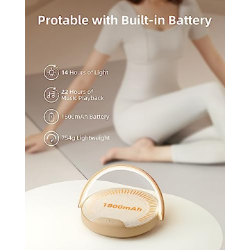 EZVALO Bedside Lamp with Wireless Charger & Speaker