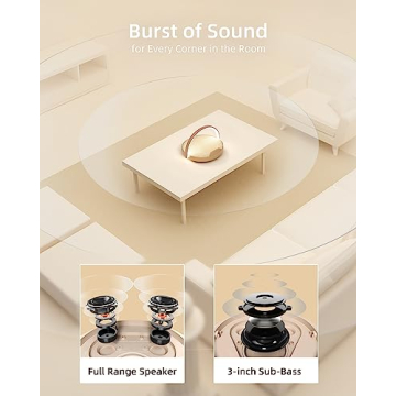 EZVALO Bedside Lamp with Wireless Charger & Speaker