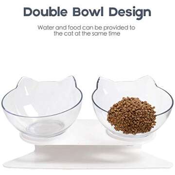 CORATED Elevated Pet Feeder Bowls for Cats and Small Dogs