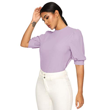 Elegant SheIn Puff Sleeve Blouse for Summer Looks