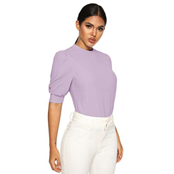 Elegant SheIn Puff Sleeve Blouse for Summer Looks