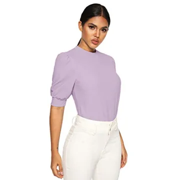 Elegant SheIn Puff Sleeve Blouse for Summer Looks