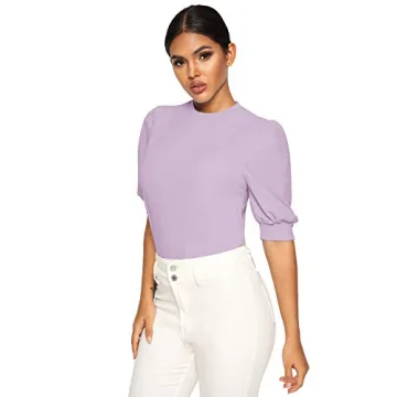 Elegant SheIn Puff Sleeve Blouse for Summer Looks