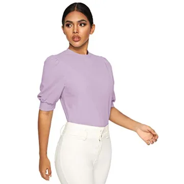 Elegant SheIn Puff Sleeve Blouse for Summer Looks