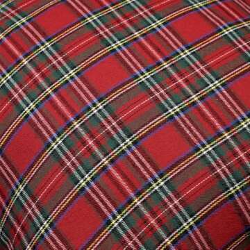4TH Emotion Christmas Tartan Plaid Pillow Covers Set of 2 for Home Decor