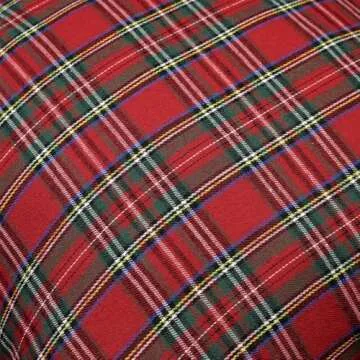 4TH Emotion Christmas Tartan Plaid Pillow Covers Set of 2 for Home Decor