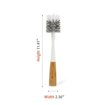 Sustainable Full Circle Bottle Brush with Bamboo Handle