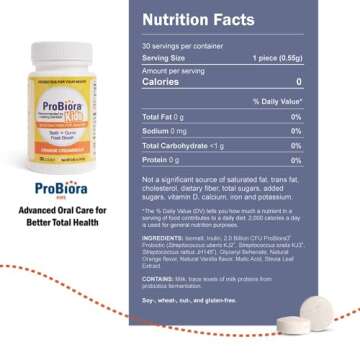 ProBiora Kids Oral-Care Chewable Probiotic Tablets for Healthier Teeth & Gums