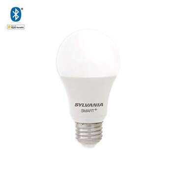 SYLVANIA 9W LED Smart Bluetooth A19 Light Bulb, Works with Apple HomeKit, 850 Lumens, Dimmable, 2700K, Soft White - 1 Pack (74579)