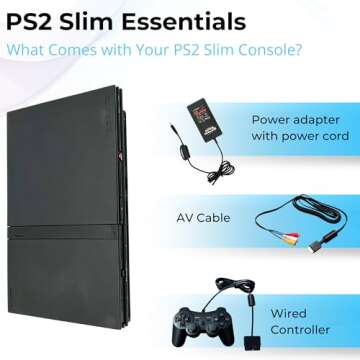 Digital Dynasty Black Premium Slim Console PS2 – Complete Retro Setup with Warranty