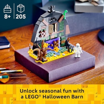 LEGO Halloween Barn Building Toy - Room Decor & Pretend Play Set for Boys & Girls, Ages 9+ - Hallowe...