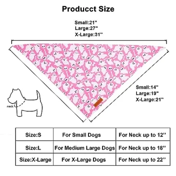 Halloween Dog Bandana Pumpkin Ghost Scarf Pink