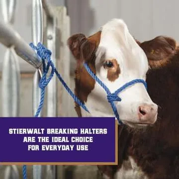 Weaver Leather Livestock Kirk Stierwalt Breaking Halter, 8 1/2', Blue