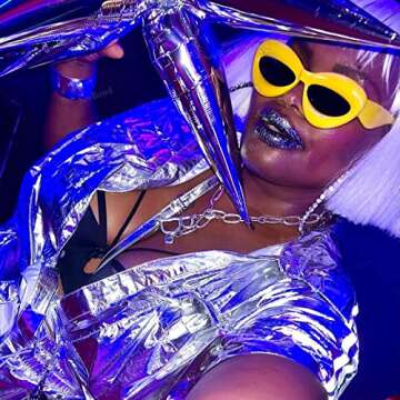 SeeBand Fashion Inflated Cat-eye Sunglasses for Women Oversized Thick Frame Sexy Lip Sun Glasses Trendy Designer Style (Yellow)