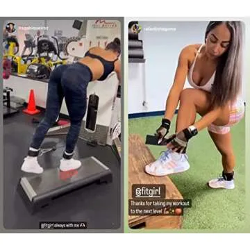 FITGIRL - Ankle Strap (Pair) for Cable Machines and Resistance Bands, Work Out Cuff Attachment for H...